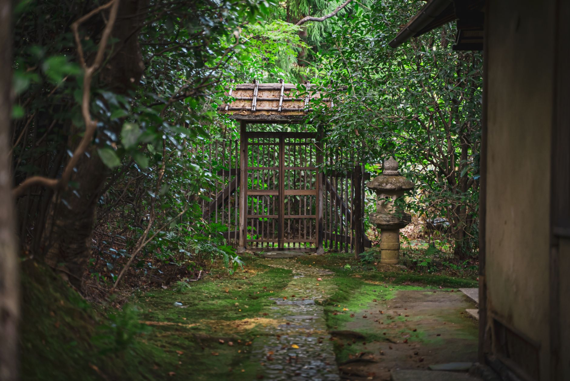 Japanese architectural detail in Kyoto